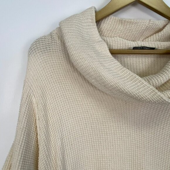 Margaret Winters Cream Cowl Neck Knit Sweater - Picture 9 of 12